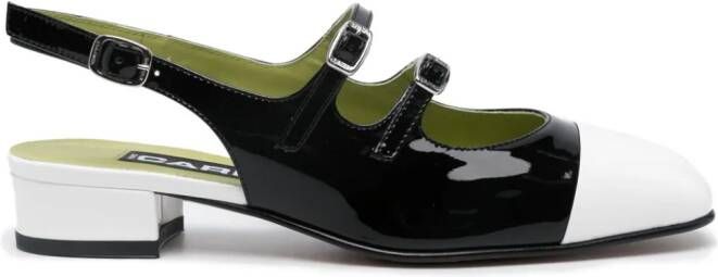 Carel Paris Abricot leren pumps Zwart