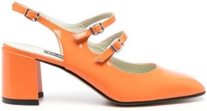 Carel Paris Banana lakleren pumps Oranje