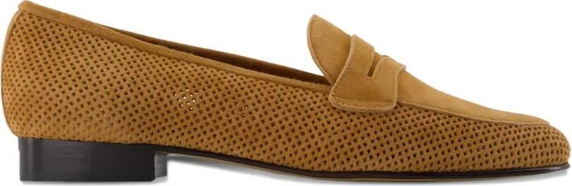 Carel Paris 2100 geperforeerde loafers met ronde neus Bruin