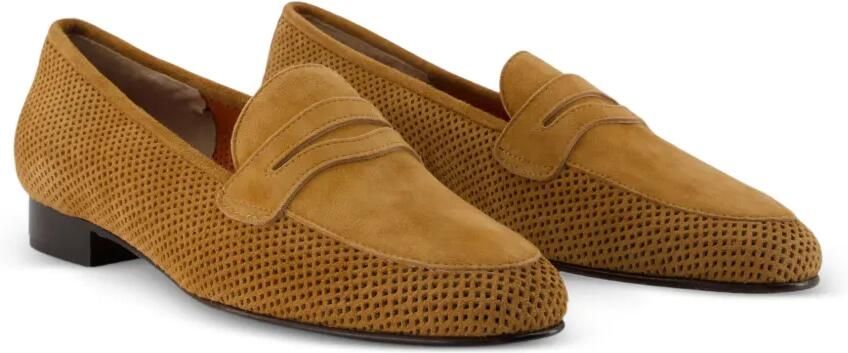 Carel Paris 2100 geperforeerde loafers met ronde neus Bruin - Foto 2