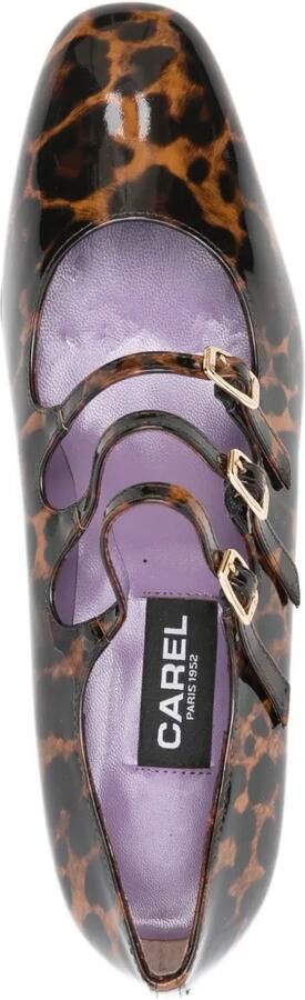 Carel Paris 35 mm Kina pumps met luipaardprint Bruin - Foto 4