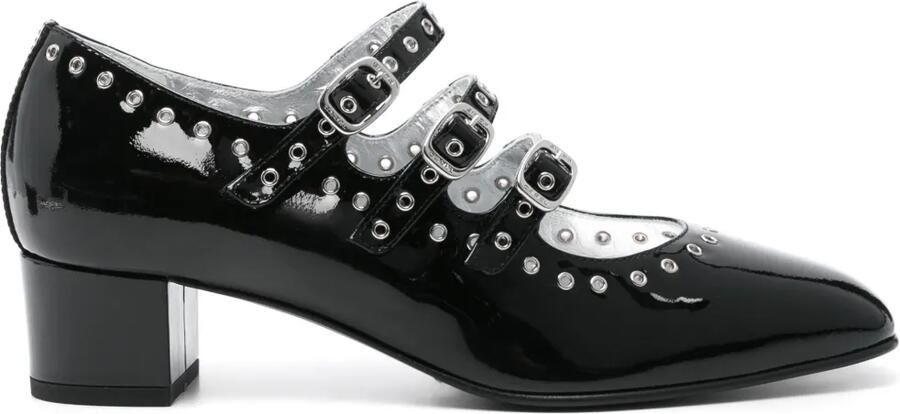 Carel Paris 40 mm pumps met eyelet-detail Zwart - Foto 3