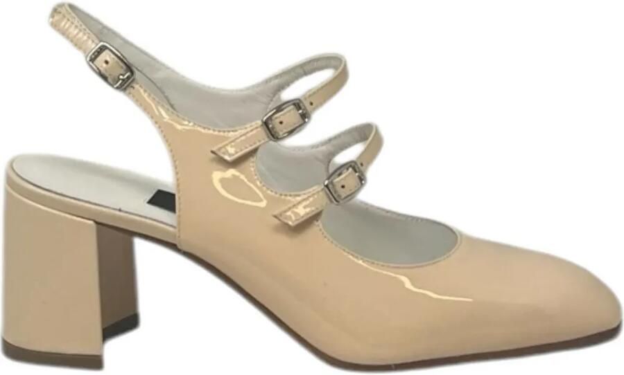 Carel Paris 60mm Banana slingback pumps Beige