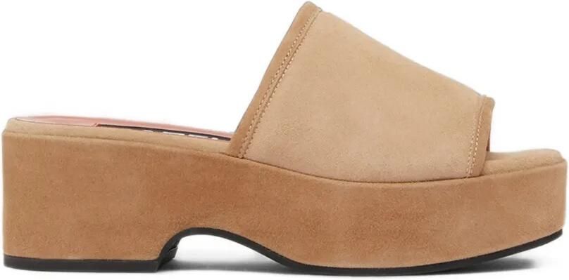 Carel Paris Adri muiltjes met sleehak Beige