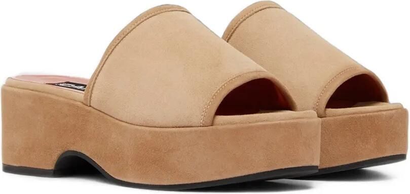 Carel Paris Adri muiltjes met sleehak Beige - Foto 4