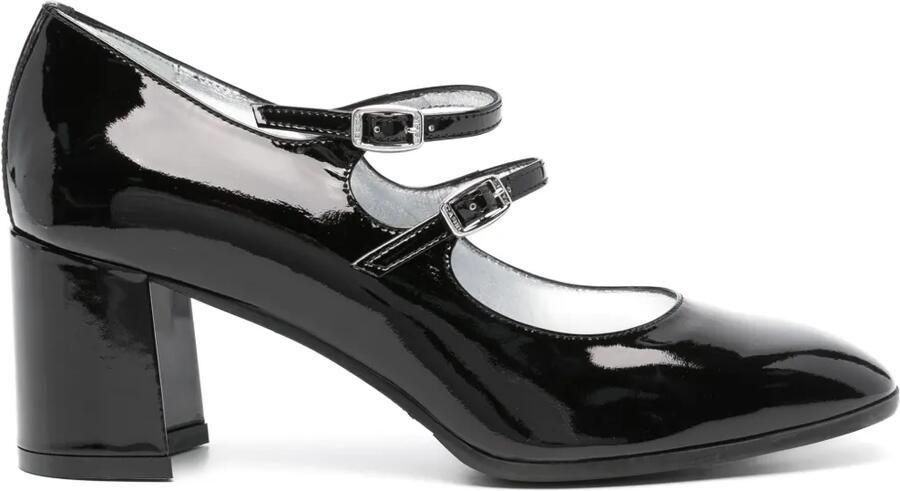 Carel Paris Alice 60 mm leren pumps Zwart