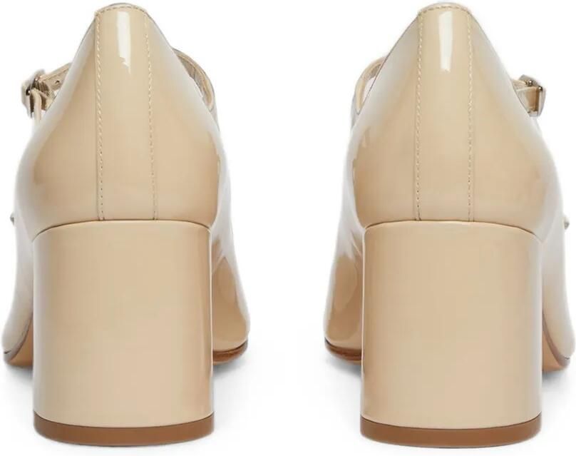 Carel Paris Alice lakleren pumps met dubbele bandjes Beige - Foto 5