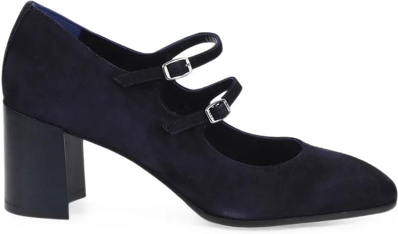 Carel Paris Alice pumps met drie bandjes Blauw