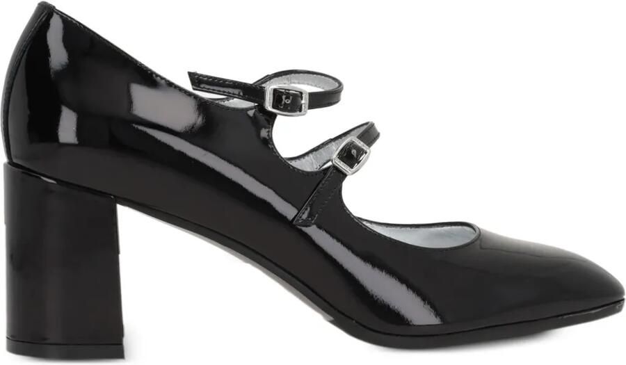 Carel Paris Alice pumps met dubbele bandjes en hak Zwart