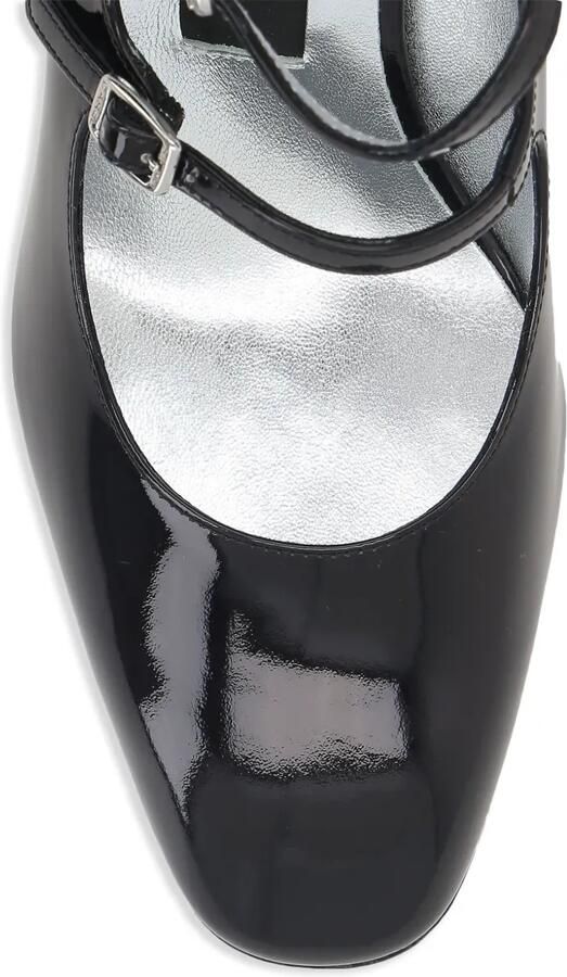 Carel Paris Alice pumps met dubbele bandjes en hak Zwart - Foto 2