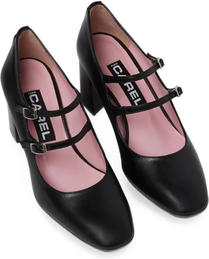 Carel Paris Alice pumps met dubbele bandjes Zwart - Foto 3