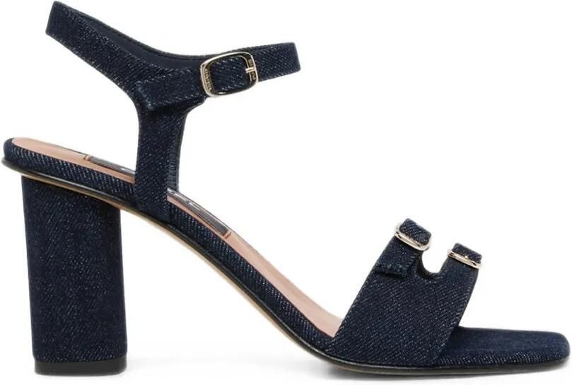 Carel Paris Angelica sandalen met drie bandjes Blauw
