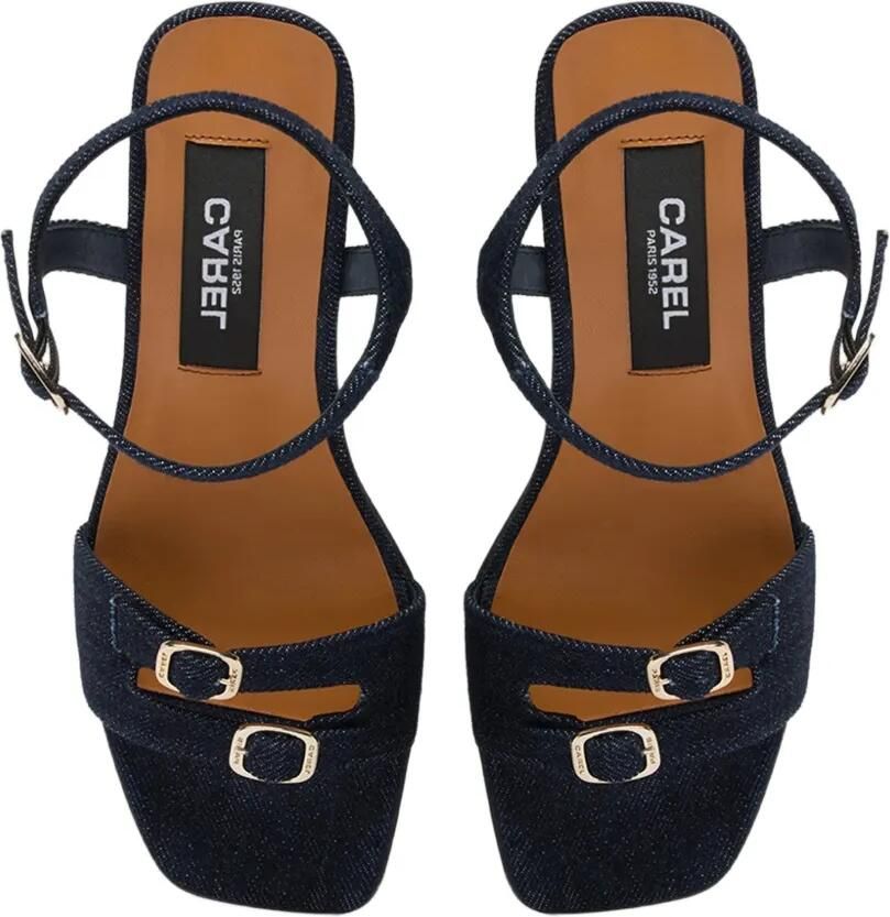 Carel Paris Angelica sandalen met drie bandjes Blauw - Foto 2