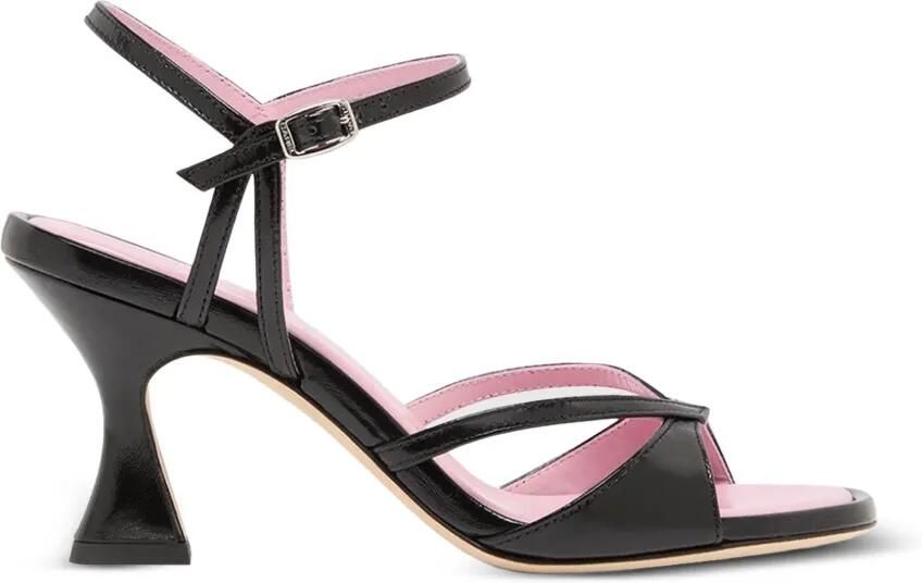 Carel Paris Apollo lakleren sandalen Zwart