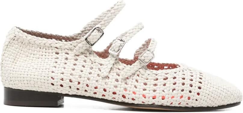 Carel Paris Ariana geweven ballerina's Beige