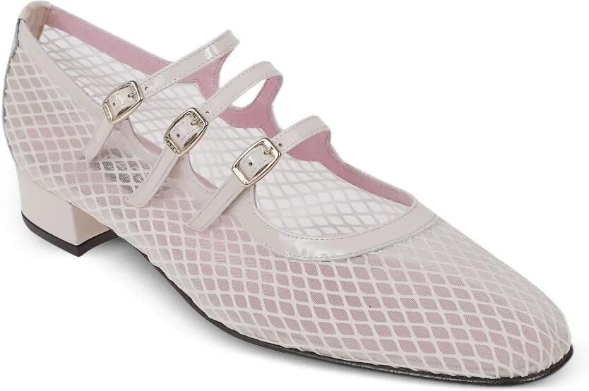 Carel Paris Ariana pumps met mesh vlak Wit - Foto 2