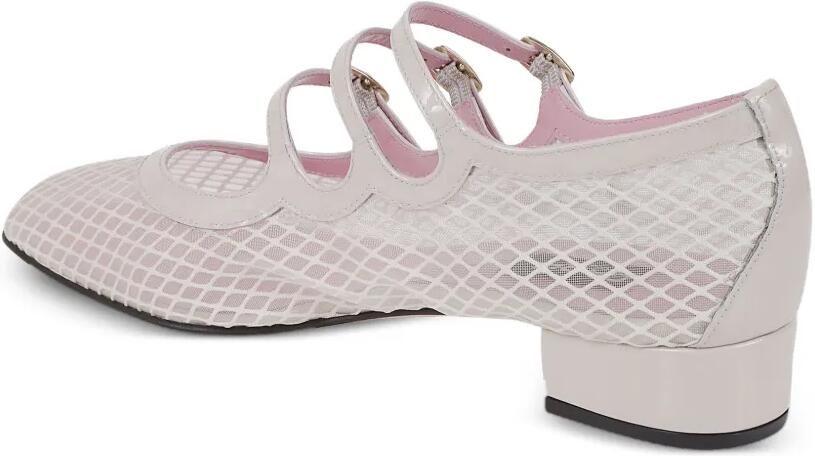 Carel Paris Ariana pumps met mesh vlak Wit - Foto 3