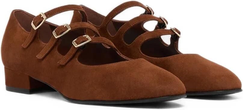 Carel Paris Ariana triple-strap flat pumps Bruin - Foto 5