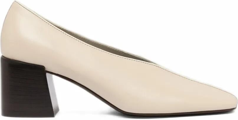 Carel Paris Aurora square-toe heeled pumps Beige
