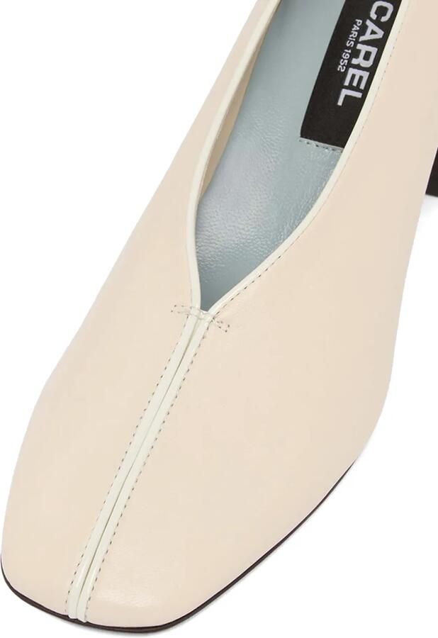 Carel Paris Aurora square-toe heeled pumps Beige - Foto 4