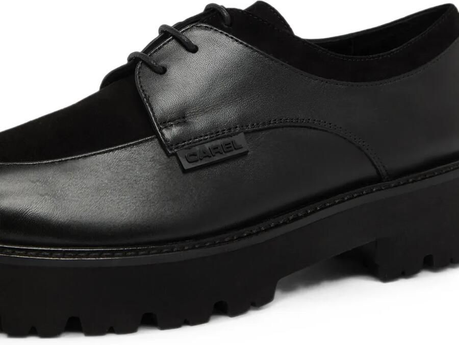 Carel Paris Azur derby schoenen met suède vlak Zwart - Foto 5