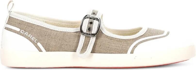 Carel Paris Ballerina's met gespbandje Beige