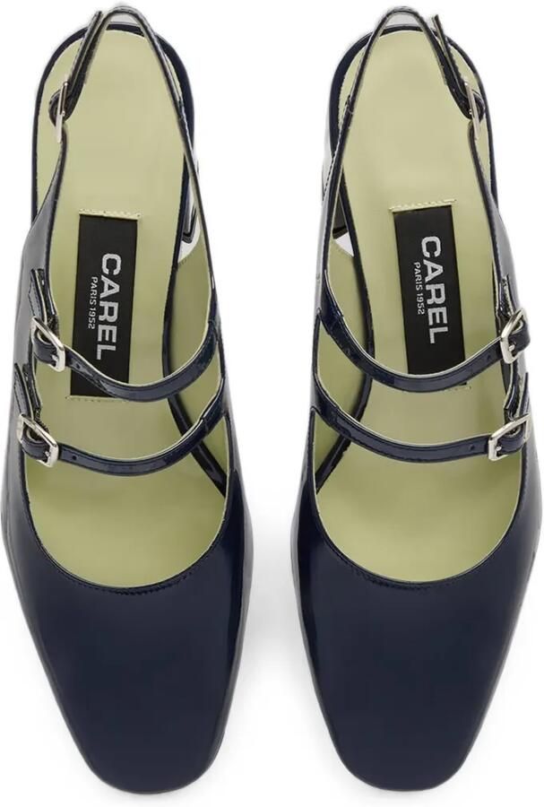 Carel Paris Banana lakleren slingback pumps Blauw - Foto 3
