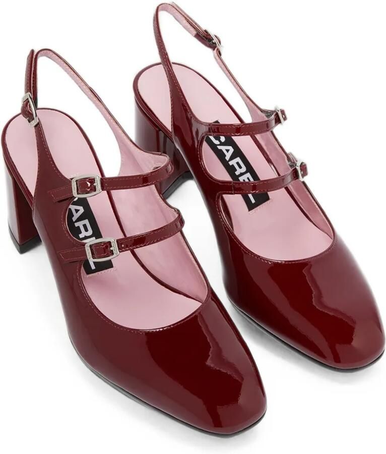 Carel Paris Banana lakleren slingback pumps Rood - Foto 3