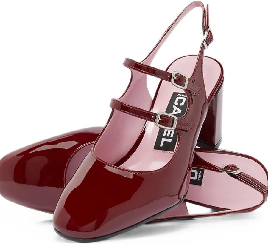 Carel Paris Banana lakleren slingback pumps Rood - Foto 2