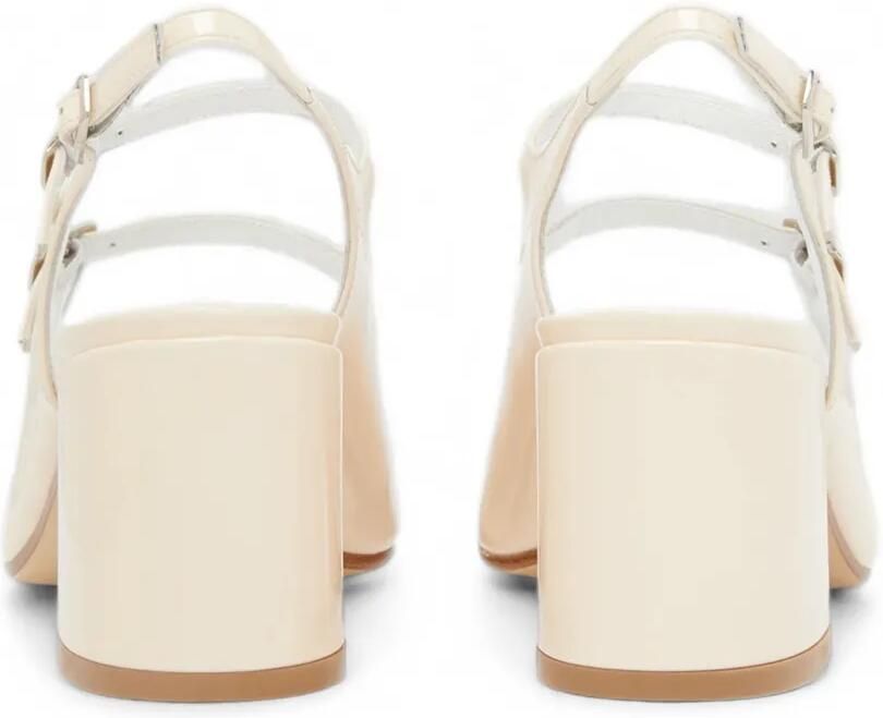 Carel Paris Banana lakleren slingback pumps Wit - Foto 3