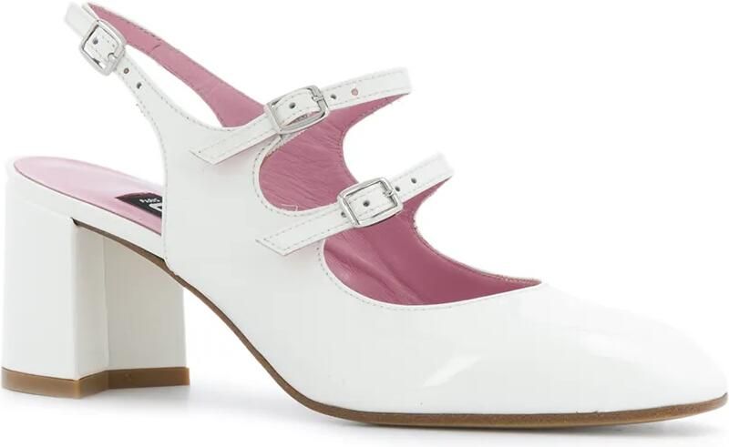 Carel Paris Banana pumps met bandjes Wit - Foto 2