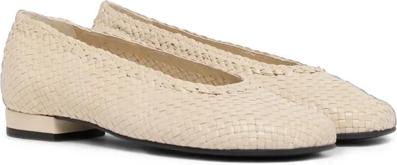 Carel Paris Cassis geweven leren ballerina's Beige - Foto 5