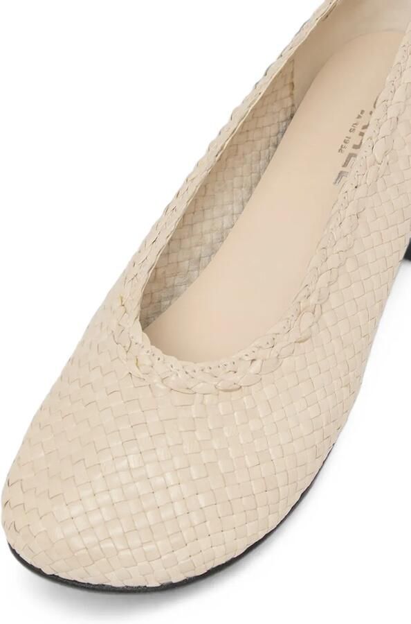 Carel Paris Cassis geweven leren ballerina's Beige - Foto 4