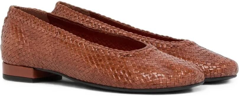 Carel Paris Cassis geweven leren ballerina's Bruin - Foto 5