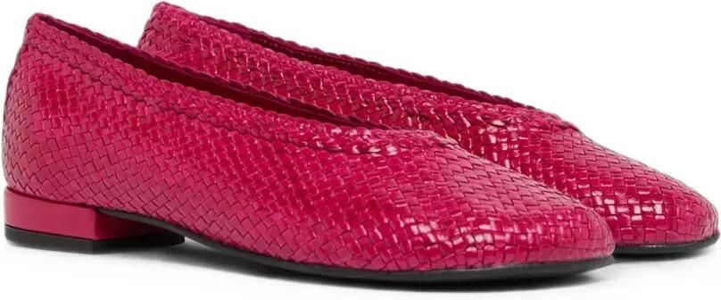 Carel Paris Cassis geweven leren ballerina's Roze - Foto 5
