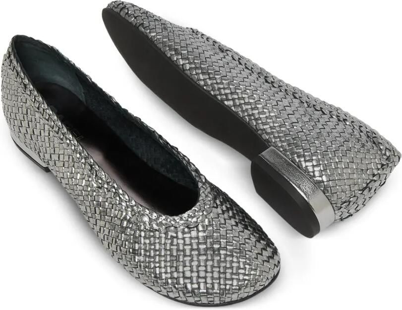 Carel Paris Cassis geweven leren ballerina's Zilver - Foto 4
