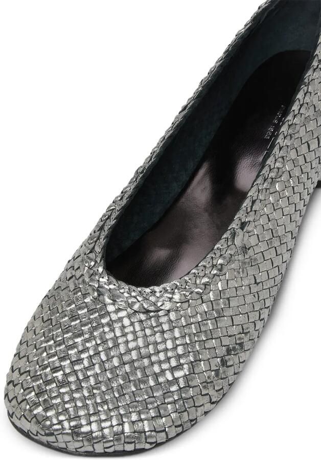 Carel Paris Cassis geweven leren ballerina's Zilver - Foto 3