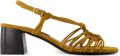 Carel Paris Copacabana sandalen met open neus Geel - Geel
