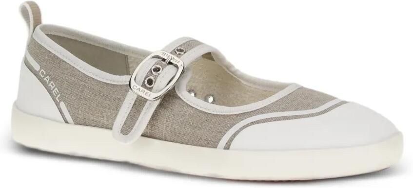 Carel Paris Costa ballerina's met gesp Beige