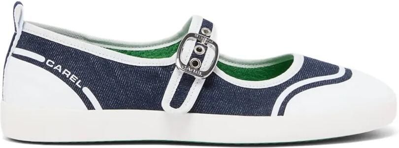 Carel Paris Costa sneakers met gespbandje Wit
