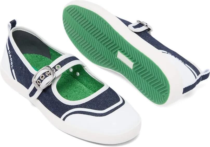Carel Paris Costa sneakers met gespbandje Wit - Foto 4