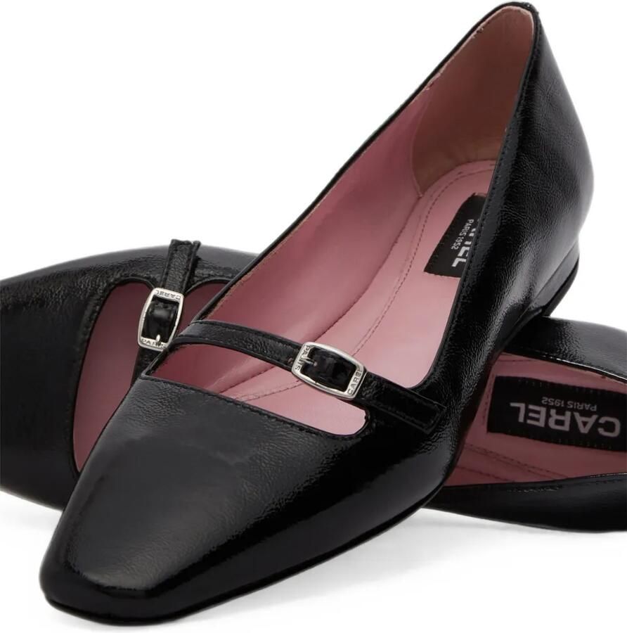 Carel Paris Emilie ballerina's met gespbandje Zwart - Foto 2