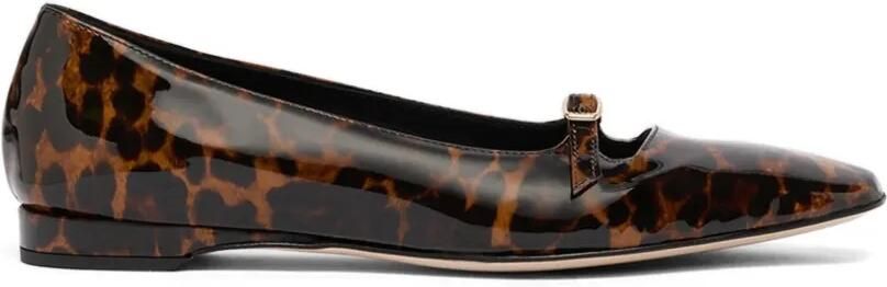 Carel Paris Emilie ballerina's met luipaard-print Bruin