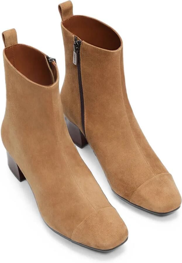 Carel Paris Estime enkellaarzen met vierkante neus Beige - Foto 4