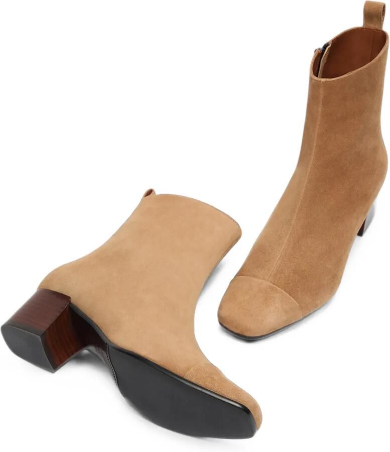 Carel Paris Estime enkellaarzen met vierkante neus Beige - Foto 2