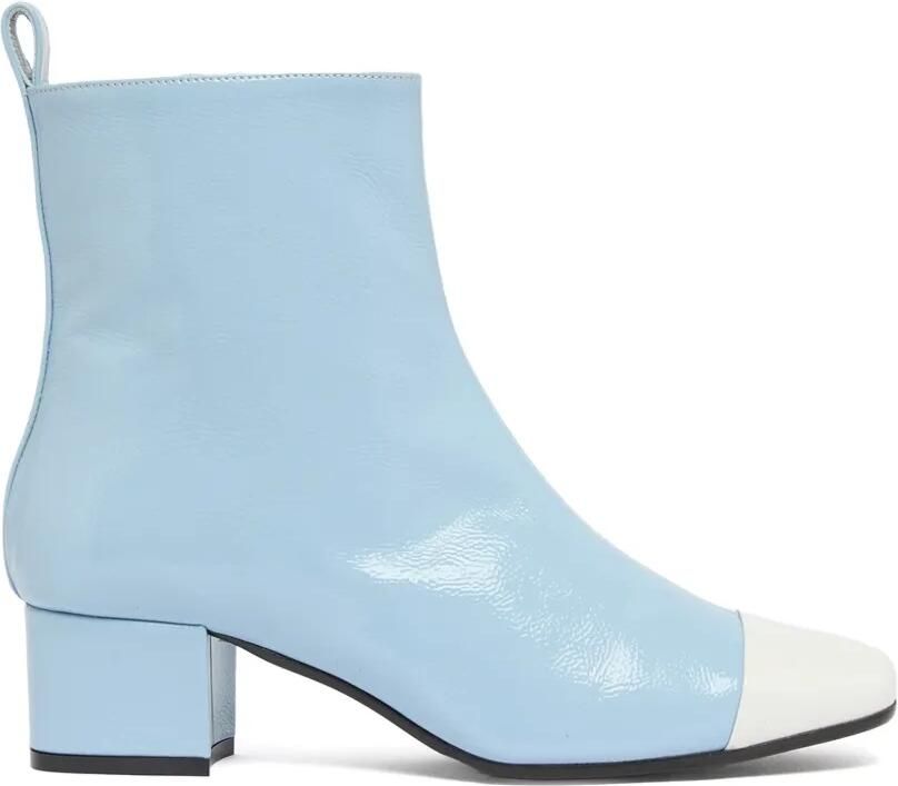 Carel Paris Estime lakleren enkellaarzen Blauw