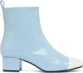 Carel Paris Estime lakleren enkellaarzen Blauw - Blauw