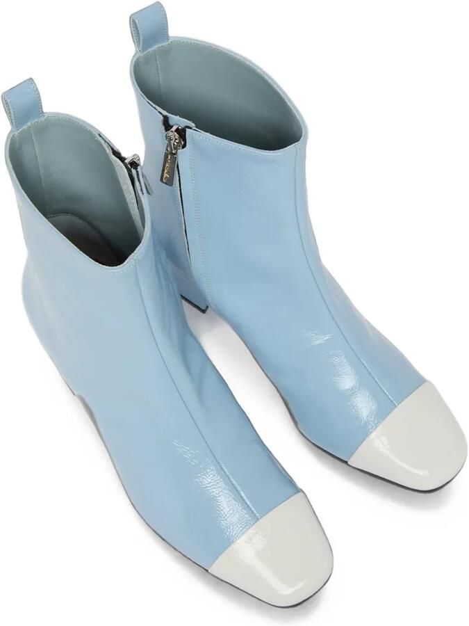 Carel Paris Estime lakleren enkellaarzen Blauw - Foto 4