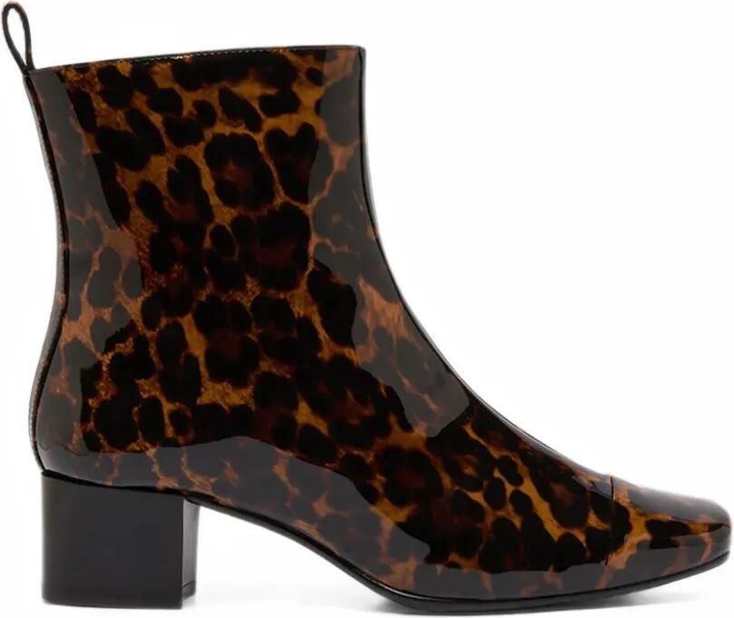 Carel Paris Estime enkellaarzen met luipaard-print Bruin