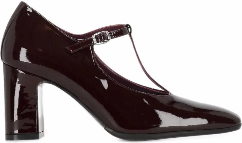 Carel Paris Francesca leren pumps Bruin